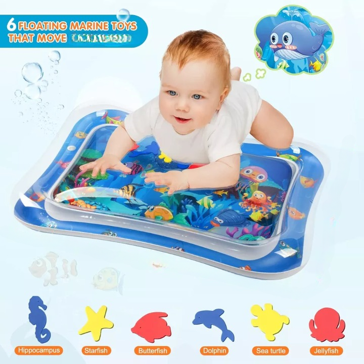 🌊 Inflatable Leak-Proof Tummy Time Water Mat for Kids