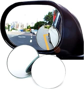 Round view mirror blind spot wide- angel lens  Metal body