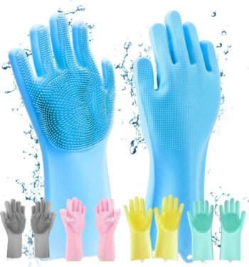 Magic Silicone Cleaning Gloves (Random Color)