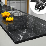 Premium black marble wall sticker