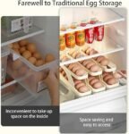 15 Egg Storage Box Rolling Design Space Saving PP Refrigerator Organizer Multi Layer Egg Holder| Random Colour